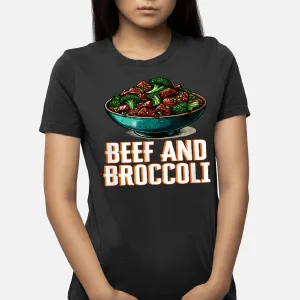 Beef And Broccoli Fast Food Fanatic Bite T-Shirt