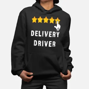 Delivery Driver Five Star Food Dash Grub Grocery Deliveries Hoodie