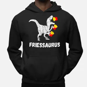 French Fries Saurus Potato Fry Dinosaur Fastfood Hoodie