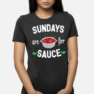 Funny Italian Pride Sunday Sauce Italian Food T-Shirt