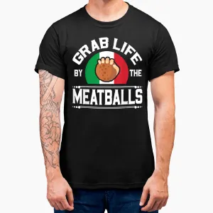 Funny Meatball Italian Food Italy Flag T-Shirt