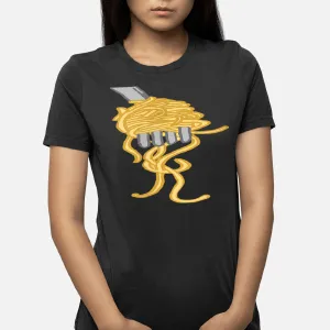 Spaghetti Pasta Noodles Italian Cook Macaroni Fork Food T-Shirt