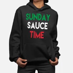 Sunday Sauce Time Funny Italian Food Sayings Quote Hoodie