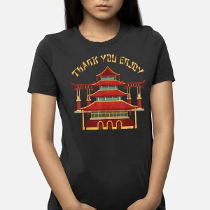 Thank You Enjoy Asian Food Delivery Chinese Take Out Box T-Shirt